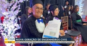 Inspiradora Formatura em Engenharia Civil aos 71 anos
