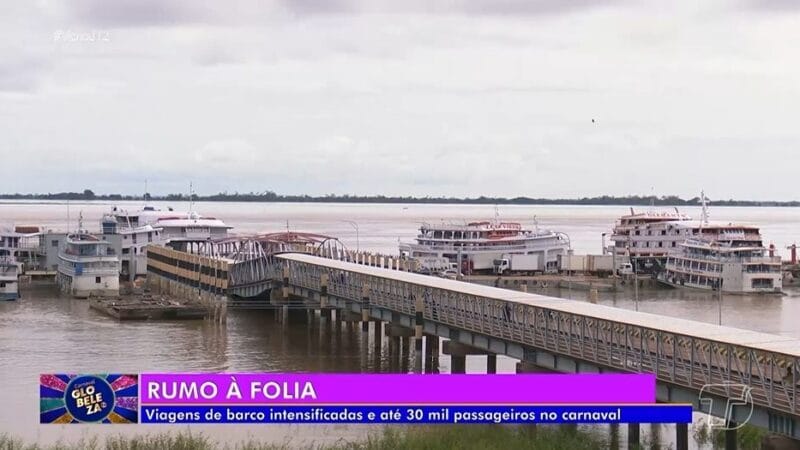 Movimentação no Terminal Hidroviário de Santarém durante o Carnaval