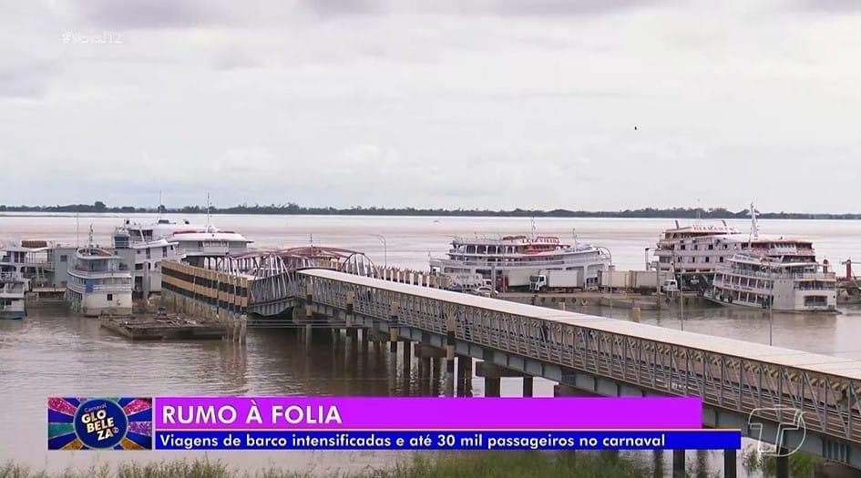Movimentação no Terminal Hidroviário de Santarém durante o Carnaval