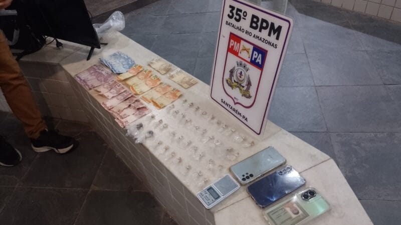 Prisão de Casal por tráfico de drogas na Bela Vista do Saubal