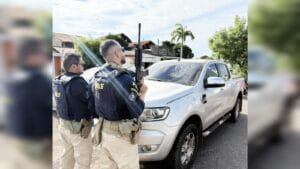 Polícia Rodoviária Federal recupera caminhonete furtada na BR-163