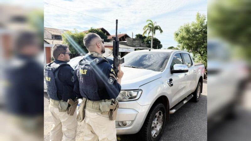 Polícia Rodoviária Federal recupera caminhonete furtada na BR-163