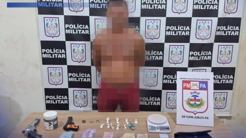 Desarticulação de ponto de venda de drogas em Juruti