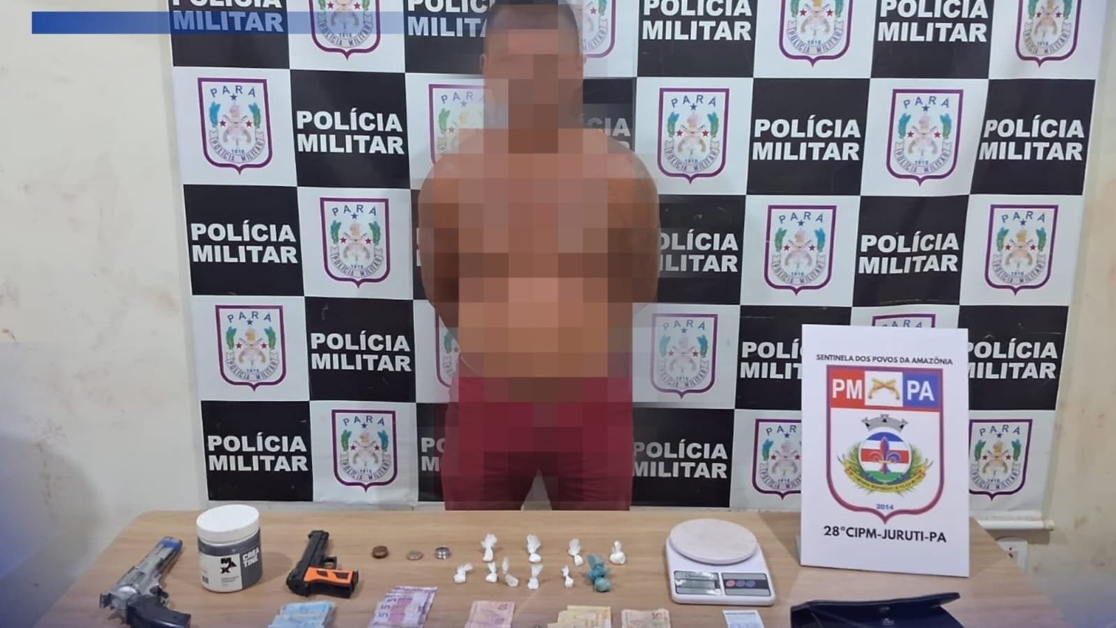 Desarticulação de ponto de venda de drogas em Juruti