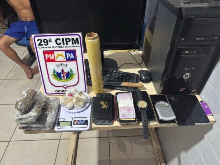 Polícia Militar Apreende 1 Quilo de Drogas em Operação Noturna em Óbidos